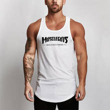 Mesh Fashion Sports Casual Men's Tank Top Fitness Clothing Vest Sleeveless Shirt Bodybuilding Gym Singlets Stringer Undershirt 2024 - buy cheap