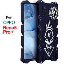 Luxo bulllet armadura de metal caso para oppo reno 5 pro caso à prova de choque alumínio reno 5k capa coque para oppo reno 5 pro + 5k funda 2024 - compre barato