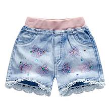 Summer Children Pants Kids Short Denim Shorts For Girls Fashion Girl Short Princess Jeans Girls Shorts Flower Girls Clothing 2024 - buy cheap