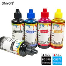 DMYON-Kit de recarga de tinta para impresora, Compatible con Canon MG5750, 5751, 5752, 5753, 6850, 6851, 6852, 6853, TS6050, 6051, 6052, 5050, PGI570, CLI571 2024 - compra barato