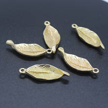 10pcs 31.5x11mm Metal Alloy KC Gold Plated Leaf Charms Pendant DIY Handmade Jewelry Accessories 2024 - buy cheap