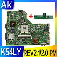 Ak k54ly placa-mãe do portátil para For Asus k54l k54ly x54h x54h k54hr x84h teste original maiboard nboard rev2.1/2.0 pm 2024 - compre barato