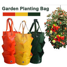 Behogar 3 Gallon Strawberry Planting Bag Multi-mouth Container Strawberry Herb Growing Bag Planter Pot Container Garden Supplies 2024 - buy cheap