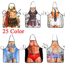 Novelty Cooking Kitchen Apron Roman Warrior Printed Apron Cooking Grilling BBQ Apron Kitchen Funny Aprons For Women Men Party 2024 - buy cheap