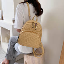 Women's Leather Backpack Fashion Candy Color Travel Bag Female Rucksack Casual White School Bags for Teenage Girls MD0276 2024 - buy cheap