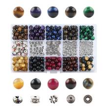 350pcs 8mm Natural Stone Beads Tiger Eye Beads Kits Box Set Bulk Beads for Jewelry Making DIY Handmade Bracelet Accessories 2024 - buy cheap