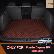 Leather Car Trunk Mat For Porsche Cayenne 9PA 2003-2010 Trunk Boot Mat Liner Pad Cargo pad Cargo Liner Interior Decoration 2006 2024 - buy cheap