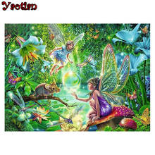 Diamond Painting Nature Forest Fairy Elves 5 d DIY diamond Picture Handmade 3 d Cross Stitch Full Round diamond Embroidery 2024 - buy cheap