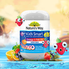 Australia Nature Kids Children Smart Omega 3 Fish Oil 180Cap EPA DHA Supplement for Healthy Brain Eye Nervous System Development 2024 - buy cheap