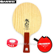 SANWEI V5 PRO Table tennis blade professional 7 plywood quicky attack+ loop OFF+ ping pong racket bat paddle 2024 - buy cheap