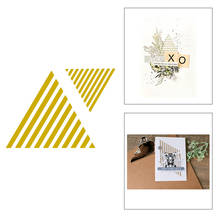 2020 New Pyramid Frame Metal Cutting Dies For DIY Embossing Making Stripe Background Card Cut Paper Album Scrapbooking No Stamps 2024 - buy cheap