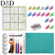 Rotary Cutter Kit Clothing Leather Sewing Tools Hand Cutting Knife Patchwork Ruler Cutting Mat Sewing Clips for Quilting Craft 2024 - buy cheap