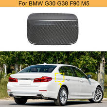 Carbon Fiber Car Fuel Cap Cover for BMW 5 Series G30 G38 F90 M5 2017 - 2019 Car Gas Oil Tank Trim Cover Accessories 2024 - buy cheap