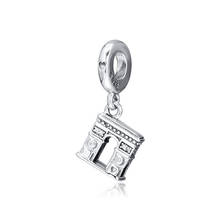 Clear CZ Triumphal Arch Crystal Charms for Silver 925 Original Charms Bracelets DIY Travel Pendant Charms for Jewelry Making 2024 - buy cheap