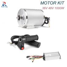 Motor DC sin escobillas para patinete eléctrico, 36V, 48V, 1000W, para vehículo eléctrico, con controlador BLDC, acelerador Universal, piezas eléctricas 2024 - compra barato