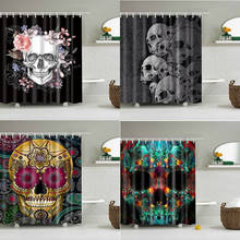 Skull Shower Curtain 3D Print Bathroom Waterproof Polyester Bath Curtain Octopus Washable Bath Decor Curtains With 12 Hooks 2024 - buy cheap