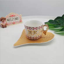 Taza de café de porcelana de hueso nórdico de alta calidad, juego de taza de té creativa europea y platillo, té de la tarde para fiesta en casa, bonito G 2024 - compra barato