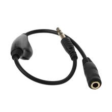 Удлинительный кабель «Папа-мама», адаптер AUX с разъемом 3,5 мм, аудиокабель со стереозвуком и регулировкой громкости, 1 шт. 2024 - купить недорого