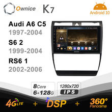 Ownice Android 10.0 6G+128G 8Core Car Radio Multimedia Video Player For Audi A6 C5 S6 RS6 1997-2006 Autoradio GPS Navigation BT 2024 - buy cheap