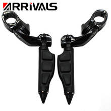 Motocicleta apoio para os pés curto angular ajustável estrada footpeg kit de montagem para harley para honda suzuki para kawasaki 2024 - compre barato