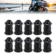 For Windscreen Fairing Cowl 10pcs M5 5mm Universal Motorcycle Metric Rubber Well Nuts Mayitr 2024 - buy cheap