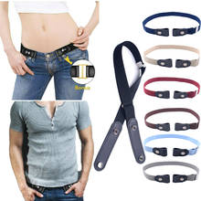 Fashion Adjustable Invisible Lazy Buckle-Free Elastic Waist Belt No Hassle Belt Stretchy Men Jeans Pants Women Dress Waistband 2024 - buy cheap