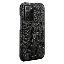 Funda trasera de cuero genuino para Huawei Honor P30 P20 Mate 30 20 20x V30 V20 Pro, funda protectora con patrón de piel de cocodrilo 3d de lujo 2024 - compra barato