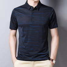 Polo fino de verano para hombre, ropa de calle, de oficina, Tops coreanos, novedad de 2021 2024 - compra barato