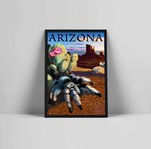 Arizona loira tarântula animais posters deserto do vintage cactus quadros da lona impressão arte parede para sala de estar decoração casa 2024 - compre barato