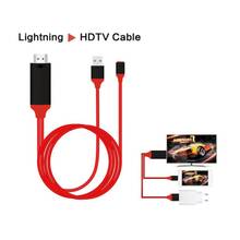 Для iPhone iPad HDMI адаптер HD ТВ кабель Поддержка ТВ автомобильный экран проектор 2024 - купить недорого