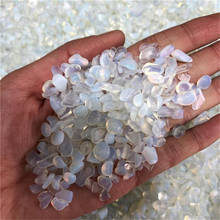 Pedras preciosas naturais, cristal de opala branca, pedras curativas para decoração de jardim 2024 - compre barato