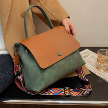 Вместительная Замшевая сумка через плечо для женщин, дамские сумочки-тоуты, Роскошный дизайнерский мессенджер, 2021 2024 - купить недорого