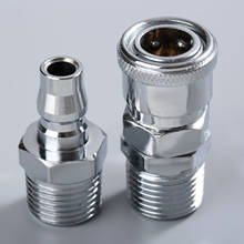 2Pc 1/2" BSP Male Thread  Pneumatic Euro Air Line Hose Compressor Connector Quick Release Coupler Connector Fittings 2024 - buy cheap