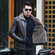 8XL 6XL Winter Jackets Men Casual Outwear Bomber Jacket Winderbreaker PU Motorcycle Leather Jackets male fur coat Dropshipping 2024 - buy cheap