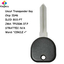 KEYECU-transpondedor de ignición sin cortar, llave de coche con Chip GM46 y llavero con mando a distancia para Chevrolet, Buick, GMC, ILCO: B111-PT 2024 - compra barato