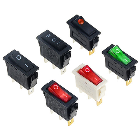 1PCS KCD3 Rocker Switch ON-OFF 2 Position Electrical equipment With Light Power Switch 16A 250VAC/ 20A 125VAC 30*13.5mm 2022 - buy cheap
