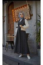Square Pattern 3 pcs Gilet Pattern Kombin Dress Ramadan muslim hijab dress women Abaya turkey Islamic clothing prayer 2024 - купить недорого