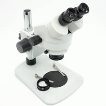 Estáscópio binocular estéreo de mesa com zoom, 7x-45x 7x-90x, 144 peças de luz led 2024 - compre barato