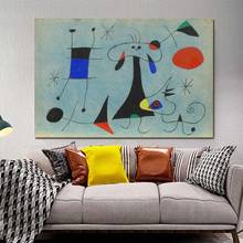 Modern Joan Miró Realism Art Canvas Painting Abstract Painting Retro Art Painting Silk Poster Wall Room Home Decoration 2024 - buy cheap