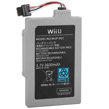 Bateria recarregável para nintendo wii u gamepad, bateria de substituição de 3.7v, 3600mah 2024 - compre barato