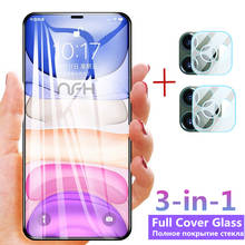 3-in-1  Screen+Camera Tempered Glass For iPhone 6 6S 11 Pro Max 7 8 Plus Protective Glass iPhoen 11 Pro XR XS Max Protector Film 2024 - buy cheap