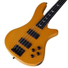 Orange 4 String Bass Guitar Basswood Body Synthetic Wood Fretboard 43 Inch Fretless with Fret Line Electric Bass Guitar 2024 - buy cheap