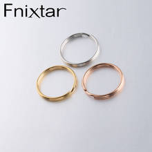 Fnixtar Key Ring  Stainless Steel DIY Key Holder Chain Round Split Keychain For Jewelry Making 1.5x25mm 20piece/lot 2024 - buy cheap