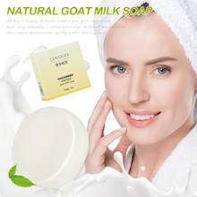 Jabón de leche de cabra hecho a mano para eliminación de acné, espinillas, suaviza los poros de la piel, Limpieza Profunda, blanqueamiento, jabón hidratante 2024 - compra barato