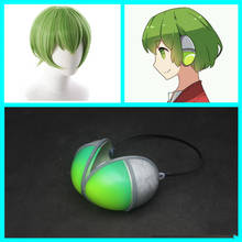 Pelucas de Anime BERYL y SAPPHIRE, Robot Beryl Green, auriculares, accesorios para Cosplay de Halloween, conjunto completo de pelucas 2024 - compra barato