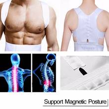 Corretor de postura magnético confortável, cinta para dor nas costas, liberação de ombro para dor da doenças, cintas brancas 2024 - compre barato