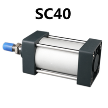 SC40 стандартные Воздушные цилиндры 40 мм Диаметр двойного действия пневматический цилиндр SC 50/75/100/125/150/175/200/250/300 мм ход горячей продажи 2024 - купить недорого
