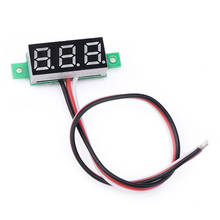 Voltímetro Digital con pantalla LED roja para coche, voltímetro pequeño de 0,36 pulgadas, CC 0 ~ 100V, 12V, Monitor de batería automotriz, medidor de voltaje 2024 - compra barato
