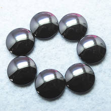 15 pçs natural hematite pedra cabochons forma redonda 12mm14mm16mm20mm25mm para pingentes femininos que fazem acessórios itens de venda superiores 2024 - compre barato