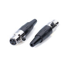 High Quality Mini XLR 3 Pin Female Plug Small XLR Audio Microphone Connector for MIC Soldering Straight 2024 - buy cheap